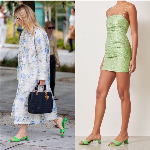 COPY - Zara pink leather slides - Picture 8 of 12